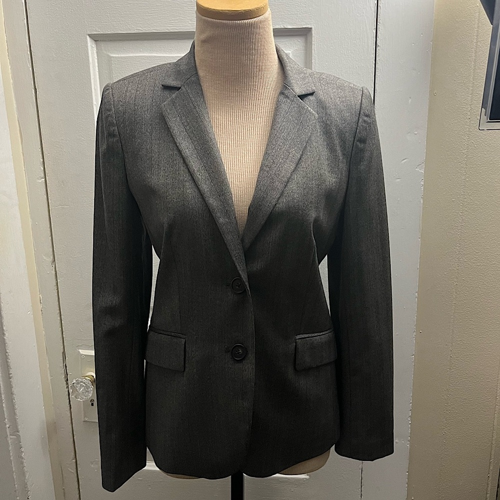J Crew Sz 4 Brown 2-button Suit Jacket Blazer